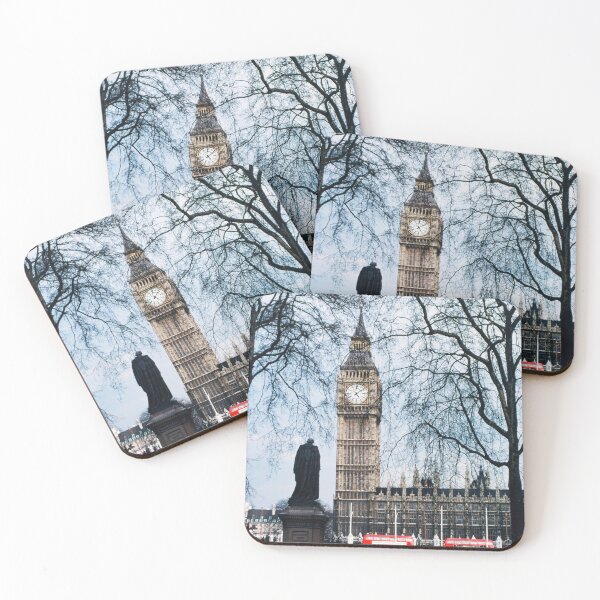 Item preview, 1970s - Scene of London with Big Ben and Red Double Decker Buses designed and sold by thatwaslife.