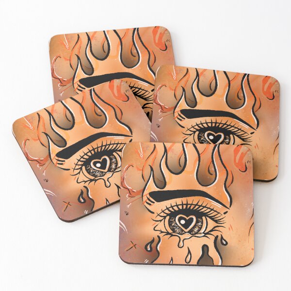 Item preview, burning eye designed and sold by SoulArtLove.