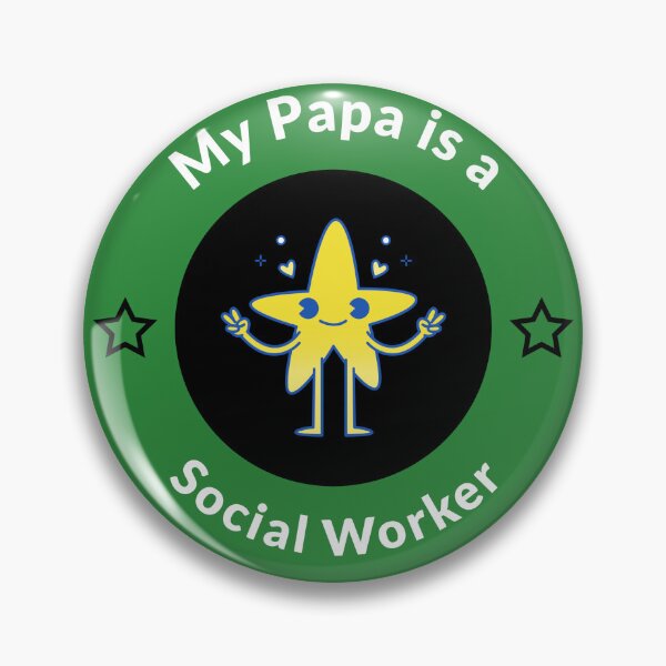 Aperçu de l'œuvre Mon papa est travailleur social créée et vendue par SocialWorkGift.