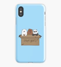 We Bare Bears Cartoon - Baby Bear Cubs Box - Grizz, Panda, Ice Bear iPhone Case
