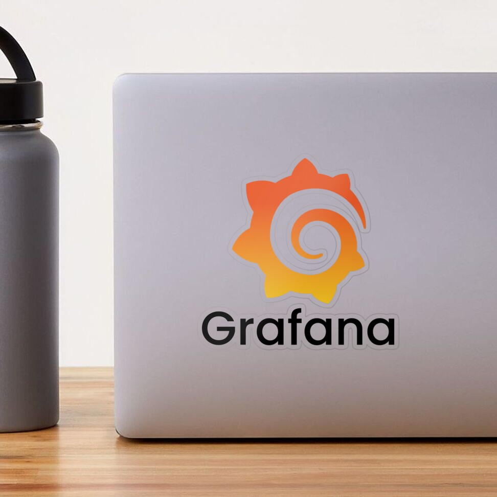 Grafana logo bottom text | analytics and interactive visualization