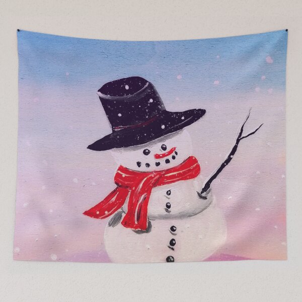Item preview, cute snowman painted on wood, designed and sold by Anke Franikowski.