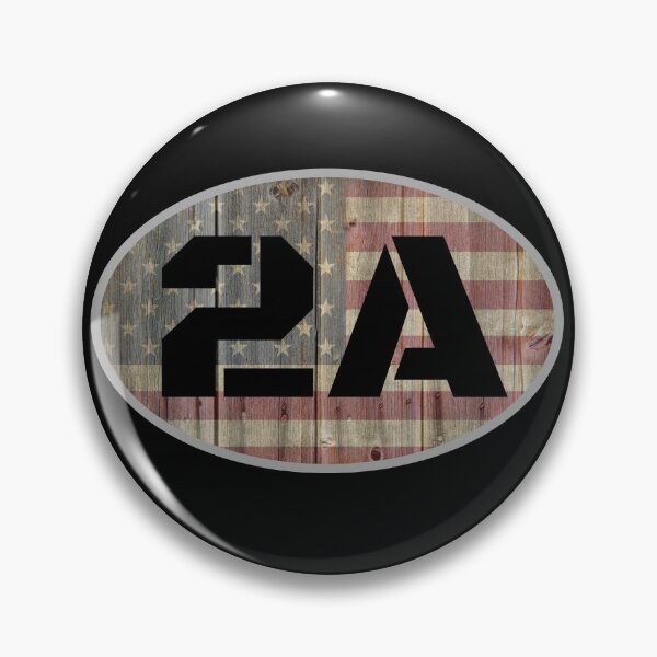 Item preview, 2A Second Amendment faded flag on wood oval. designed and sold by EverLife.