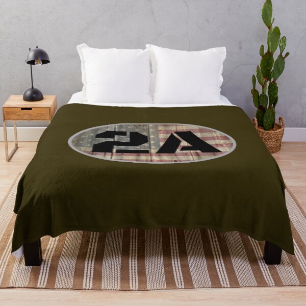 Item preview, 2A Second Amendment faded flag on wood oval. designed and sold by EverLife.