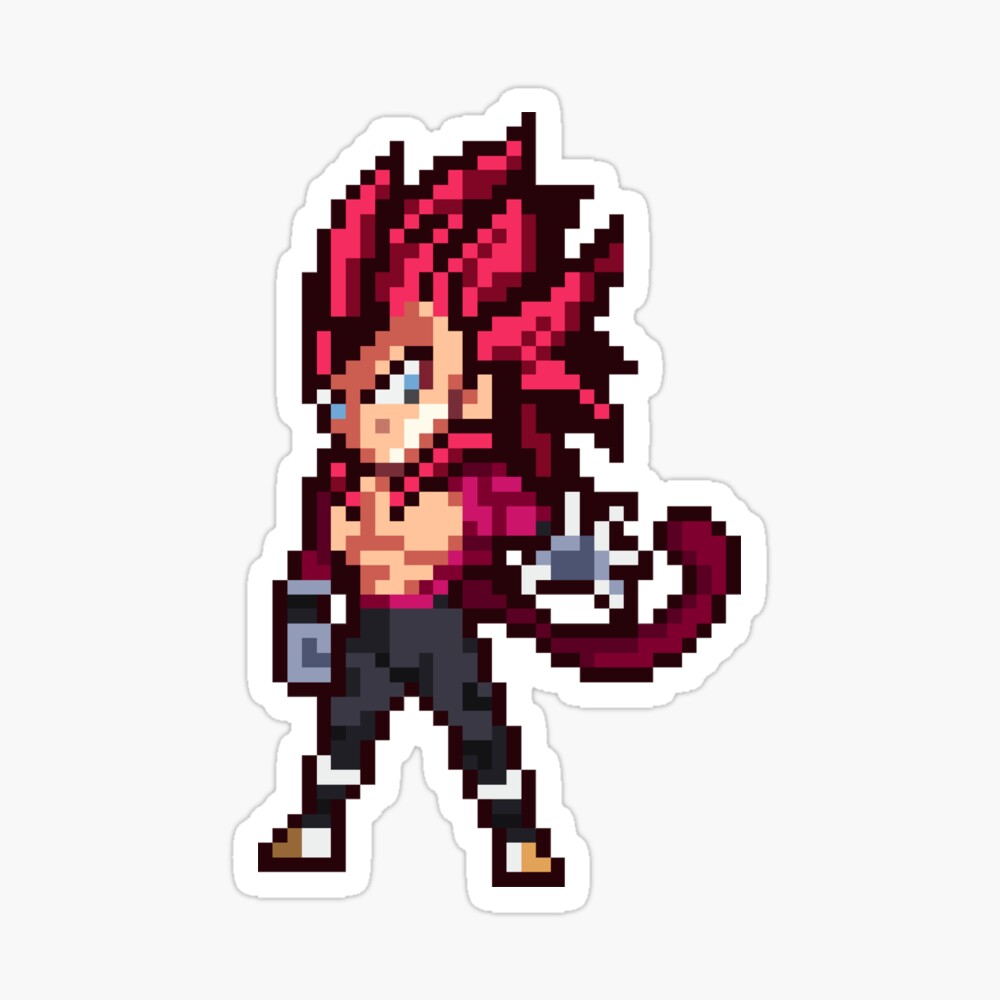 Broly Super Saiyan 5 HQ Pixel Edition Sticker for Sale by adventfan