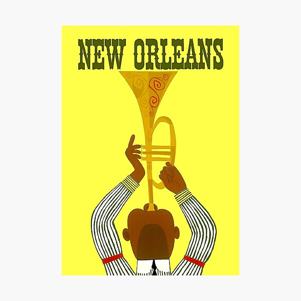Item preview, NEW ORLEANS ; Vintage Mardi Gras Print designed and sold by posterbobs.