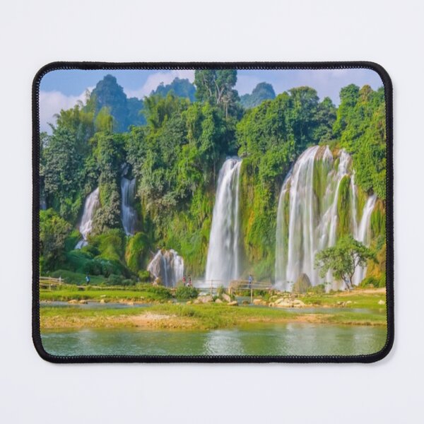 Item preview, Beautiful green landscape with green trees and mountain art designed and sold by BEAUTY ⭐⭐⭐⭐⭐.
