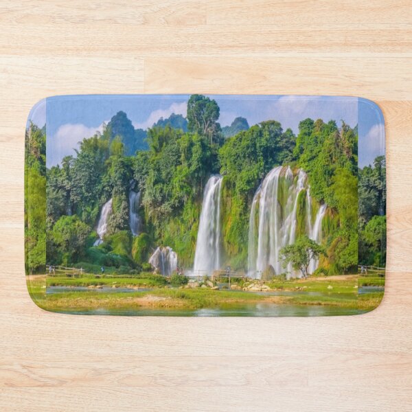 Item preview,  Beautiful green landscape with green trees and mountain art designed and sold by BEAUTY ⭐⭐⭐⭐⭐.