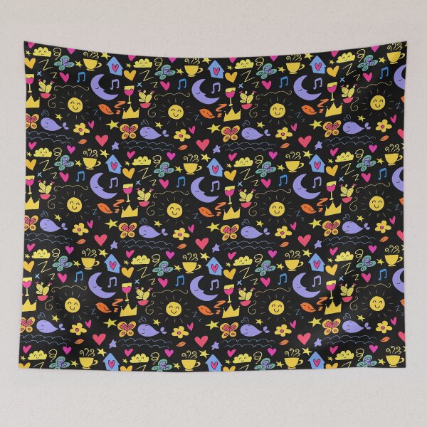 Item preview, Colorful doodle pattern designed and sold by ILIA ILO.