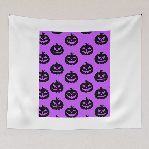 Item preview, Halloween Pumpkin Pumpkins Black Purple designed and sold by nahdaaj.