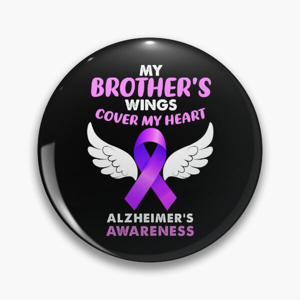 Item preview, My Brothers Wings Cover My Heart Angel Alzheimers Awareness Gift designed and sold by TMelonShop.