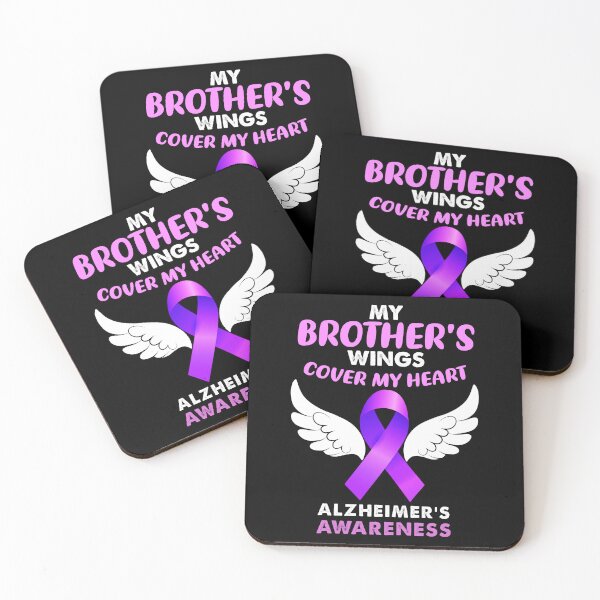 Item preview, My Brothers Wings Cover My Heart Angel Alzheimers Awareness Gift designed and sold by TMelonShop.