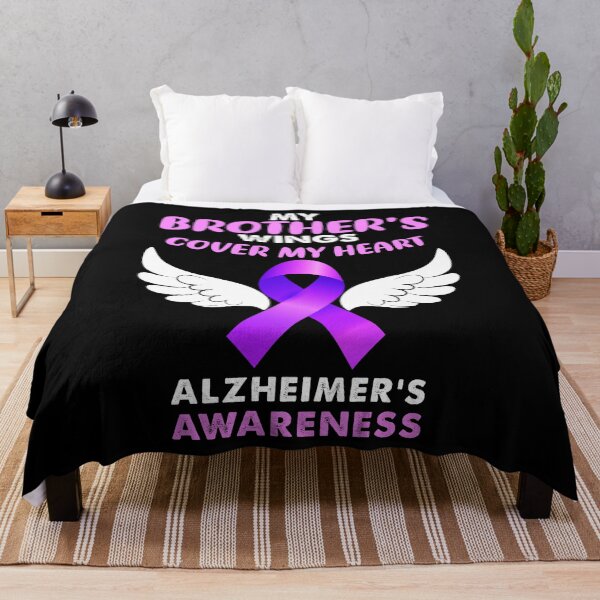 Item preview, My Brothers Wings Cover My Heart Angel Alzheimers Awareness Gift designed and sold by TMelonShop.