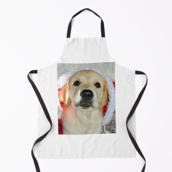 Item preview, Christmas Santa golden retriever puppy designed and sold by Fluffycat2020.