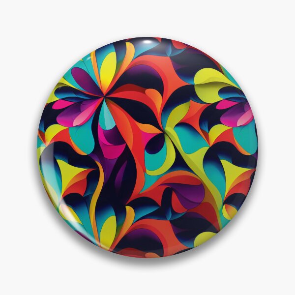 Item preview, Colorful Psychedelic Retro Floral Dream designed and sold by Aexlotyl.