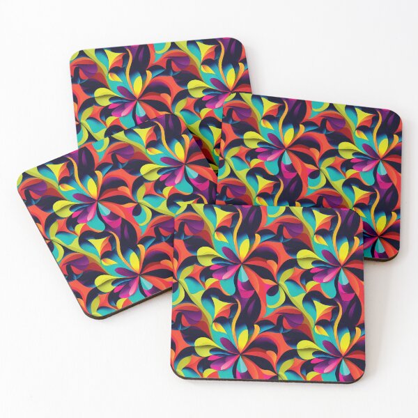 Item preview, Colorful Psychedelic Retro Floral Dream designed and sold by Aexlotyl.