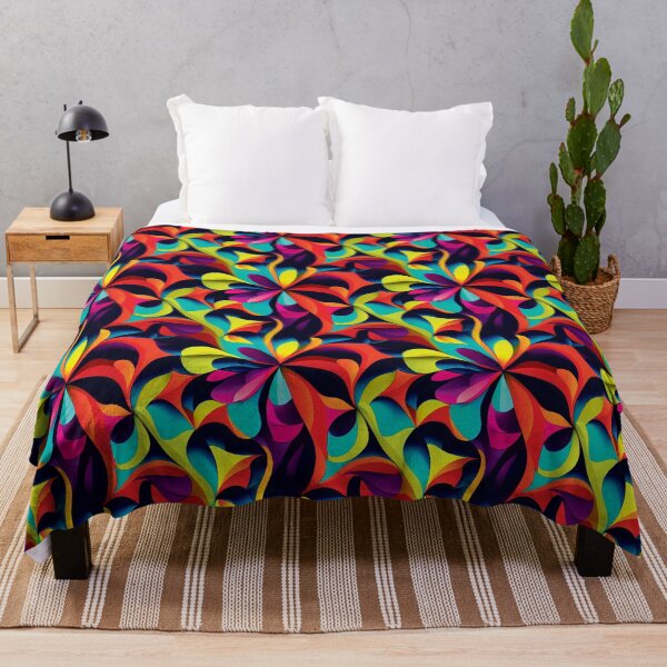 Item preview, Colorful Psychedelic Retro Floral Dream designed and sold by Aexlotyl.