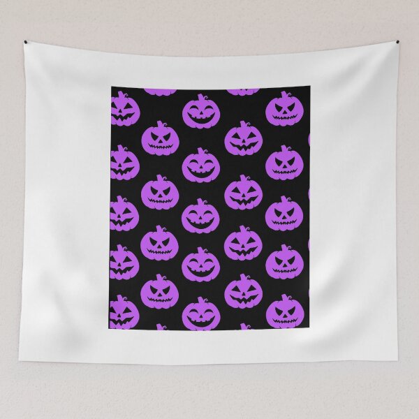 Item preview, Halloween Pumpkin Pumpkins Purple Black designed and sold by nahdaaj.