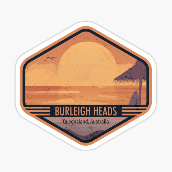 "Burleigh Heads Australia" Sticker for Sale by origato Redbubble