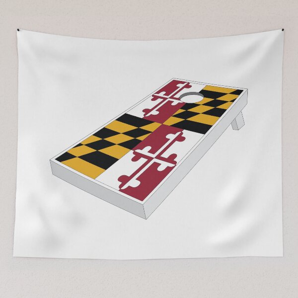 Item preview, Maryland flag cornhole designed and sold by AMtrials.