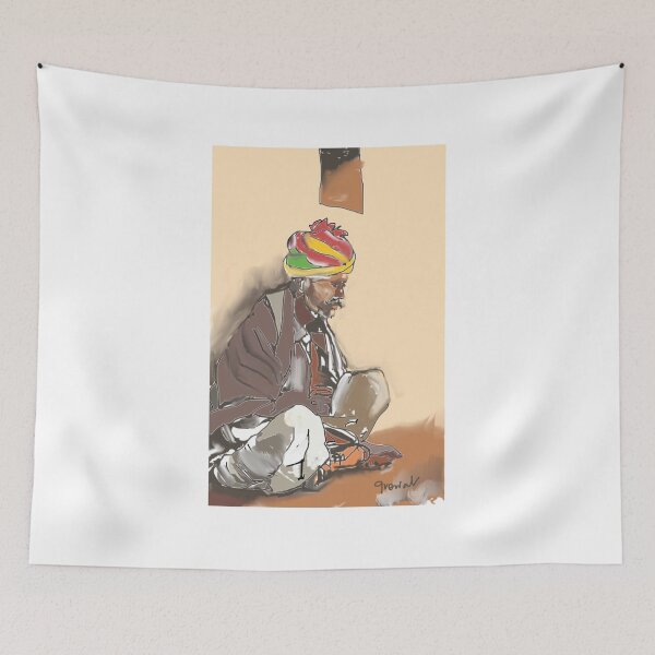 Item preview, Rajasthani man India  designed and sold by Sukhpal Grewal Ethnic Art.