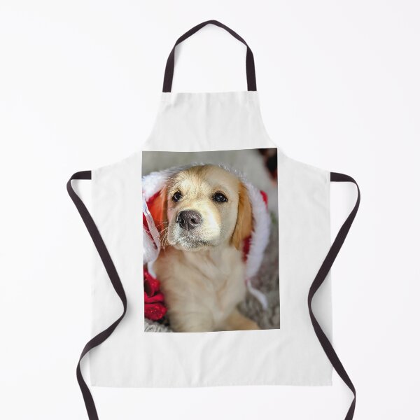 Item preview, Christmas Santa golden retriever puppy designed and sold by Fluffycat2020.