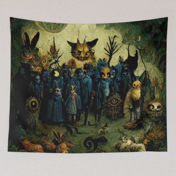 Item preview, Impressionistic Fairies in the Green forest, Gothic Fusion designed and sold by MysticAlgorithm.