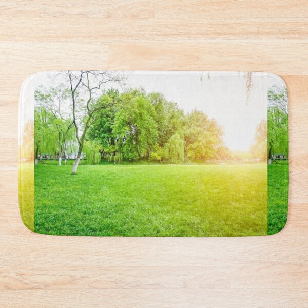 Item preview, Beautiful green landscape with green trees and mountain art designed and sold by BEAUTY ⭐⭐⭐⭐⭐.