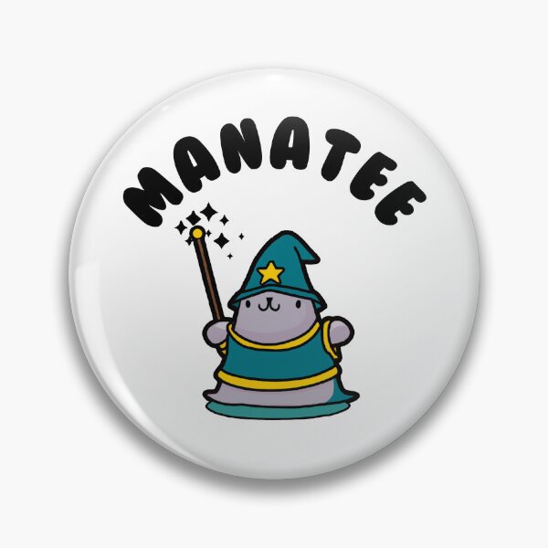 Item preview, Manatee Magician Kawaii Fantasy Pun designed and sold by Daytone.