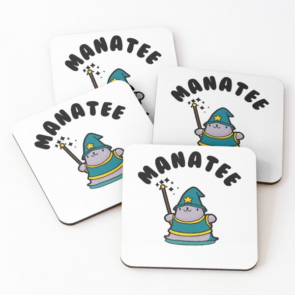 Item preview, Manatee Magician Kawaii Fantasy Pun designed and sold by Daytone.