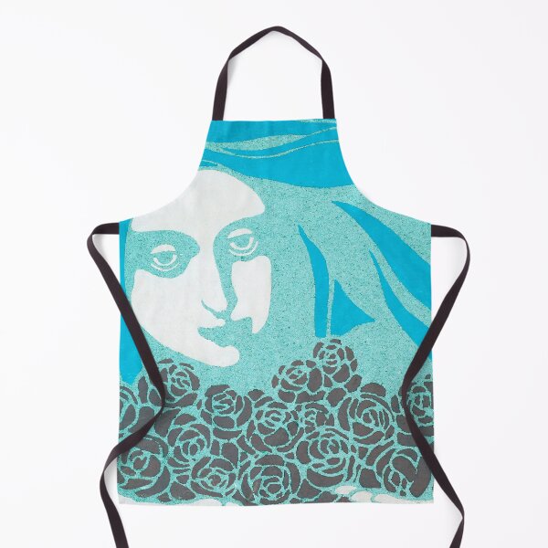 Item preview, Girl in Blue/ Woman’s Head with Roses Kolo Moser designed and sold by dusie.