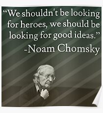 Noam Chomsky Quote Poster