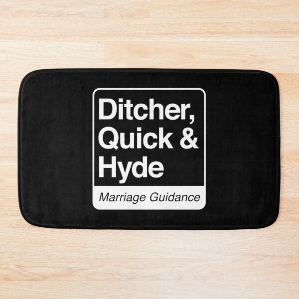 Item preview, Ditcher, Quick & Hyde - Marriage Guidance - white print for dark items designed and sold by robimerch.