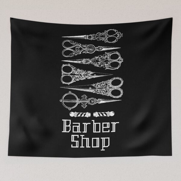 Item preview, 'Barber Shop' Old Victorian Scissors - Artistic Designs for T-shirts, stickers and other accessories designed and sold by Ridiculam Toga.