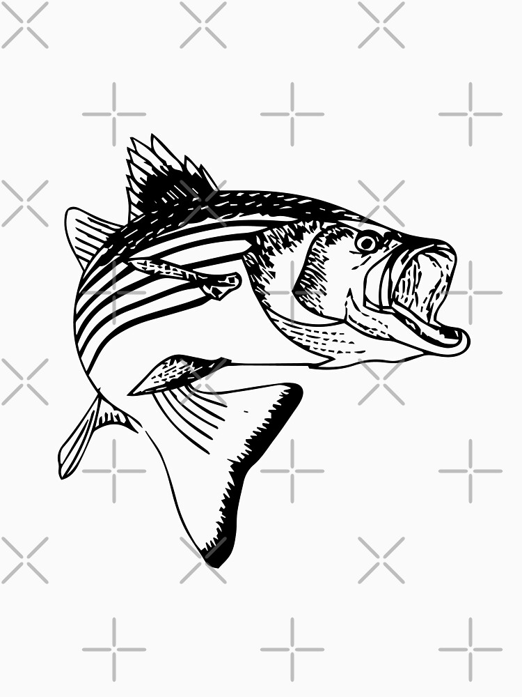 Striped Bass Fishing Sticker for Sale by unionpride
