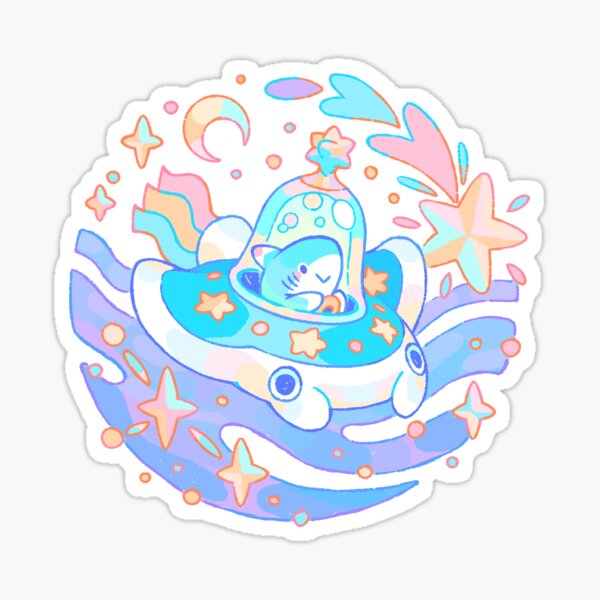 Traveler Shark Sticker
