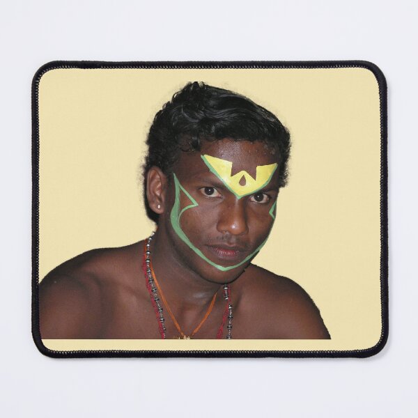 Item preview, Preparing for Kathkali dancing, Kerala India designed and sold by indiafrankk.