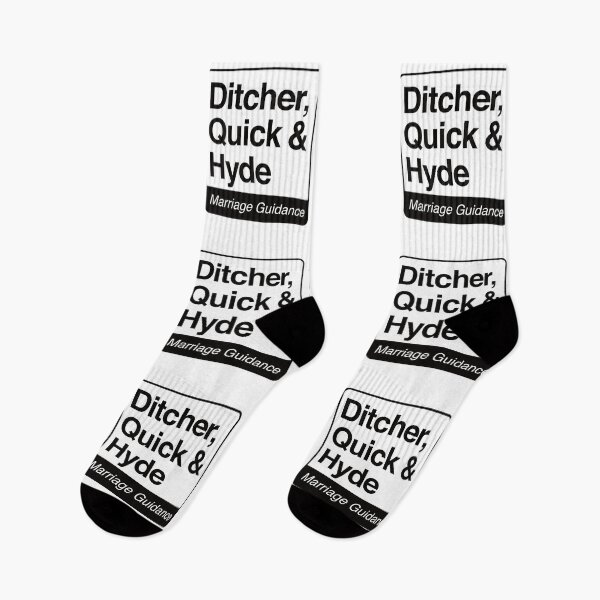 Item preview, Ditcher, Quick & Hyde - Marriage Guidance - black print for light items designed and sold by robimerch.