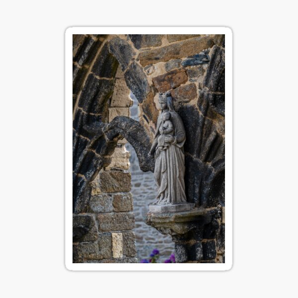 Marienstatue in Plougonvelin, Frankreich/France Sticker