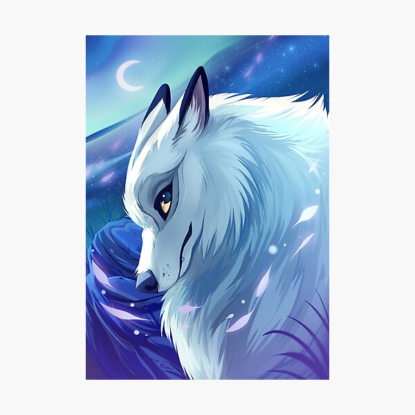 Arctic Wolf Whiskers Drawing Sketch - Anime Wolf Head Drawing, HD Png  Download - vhv