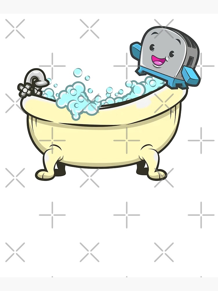 "Toaster In A Bathtub Funny '80s Pun" Poster for Sale by Amraiu13