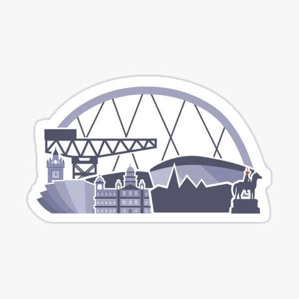 Glasgow Skyline Sticker