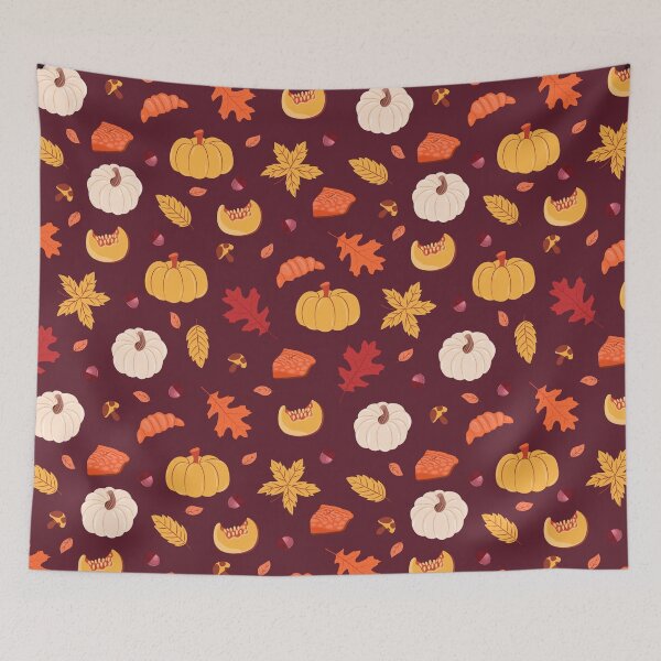 Item preview, Thanksgiving day autumn seamless pattern designed and sold by Akimatax ✯✯✯✯✯.