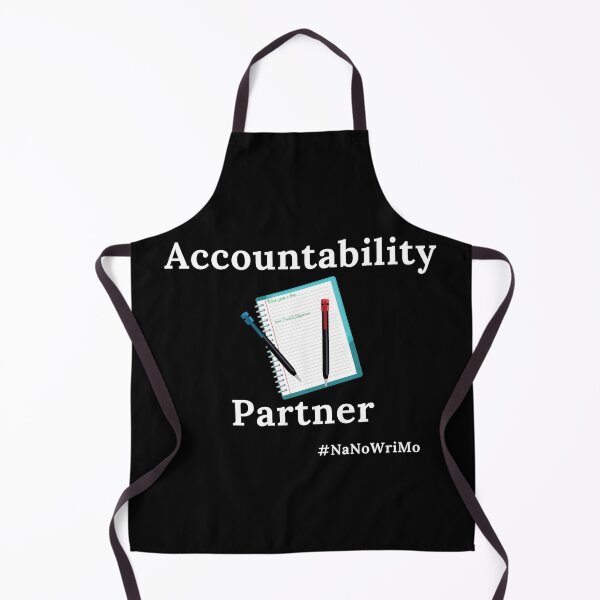 Item preview, Accountability Partner NaNoWriMo - White Text designed and sold by TheKnightWriter.