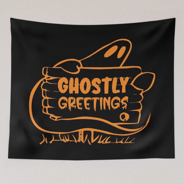 Item preview, Halloween Ghostly Greetings designed and sold by ArtGraffita.