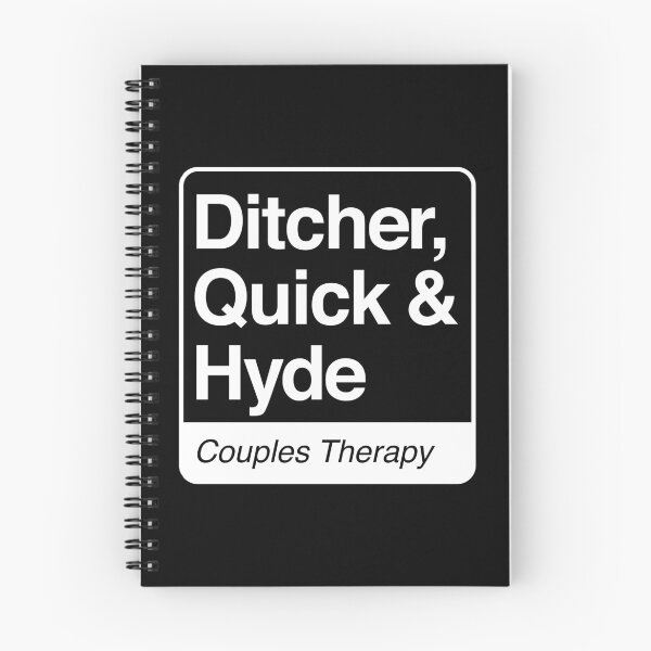 Item preview, Ditcher, Quick & Hyde - Couples Therapy - white print for dark items designed and sold by robimerch.