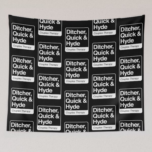 Item preview, Ditcher, Quick & Hyde - Couples Therapy - white print for dark items designed and sold by robimerch.