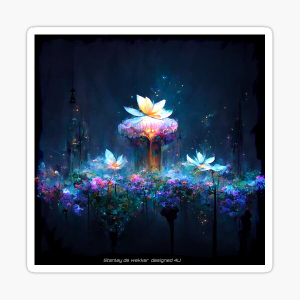 "Heavenly White Lilies in Garden of Eden" Sticker for Sale by Sintex7