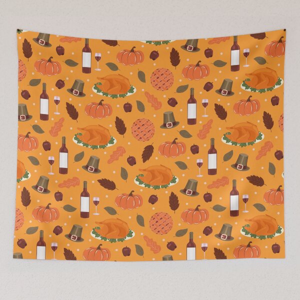 Item preview, Thanksgiving day autumn seamless pattern designed and sold by Akimatax ✯✯✯✯✯.