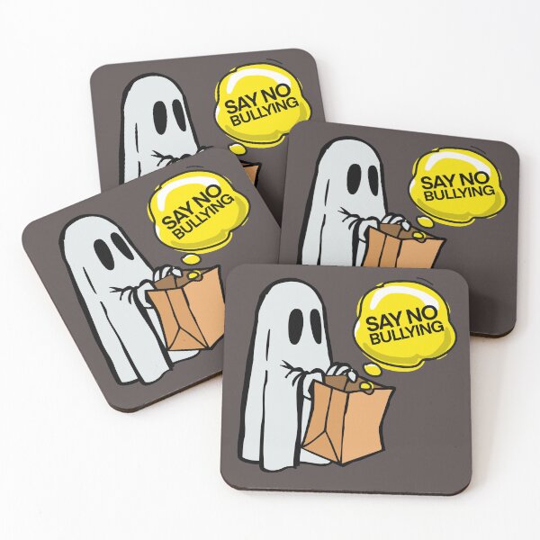 Item preview, Boo to bullying, Say no to bullying, anti bullying awareness ghost illustration.  designed and sold by Giovanni-c.
